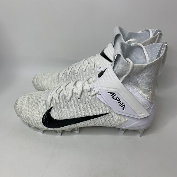 Nike Alpha Menace Elite 2 Football Cleats Flyknit Men\'s 14 White AO3374-101 main image 7